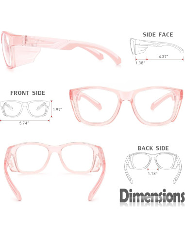 Gafas de Seguridad UKNOW - Antivaho y UV - Adulto Unisex