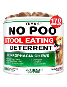 YUMA'S No Poo Chews 170 Premios para Perros - Suplemento Digestivo