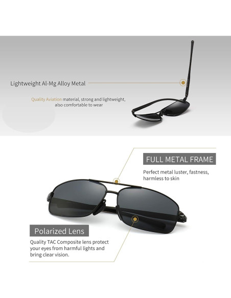 Gafas de sol polarizadas SUNGAIT UV400 ultraligeras