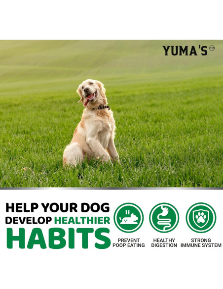 YUMA'S No Poo Chews 170 Premios para Perros - Suplemento Digestivo