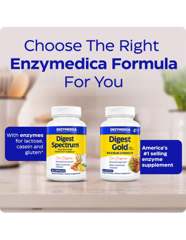 Enzymedica Digest Spectrum - Enzimas Digestivas Avanzadas 30 Cápsulas