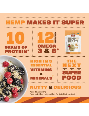 Corazones de Cáñamo Manitoba Harvest - 454g - 10g Proteína