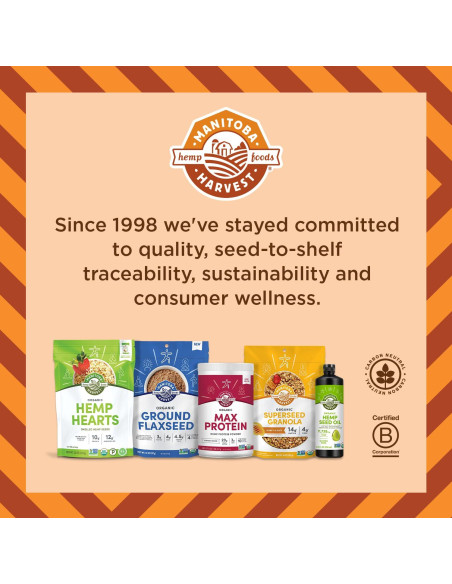 Corazones de Cáñamo Manitoba Harvest - 454g - 10g Proteína