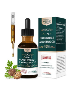 Extracto líquido de Nuez Negra y Ajenjo Orgánico 59 ml - Suplemento Digestivo