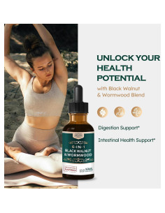 Extracto líquido de Nuez Negra y Ajenjo Orgánico 59 ml - Suplemento Digestivo 2