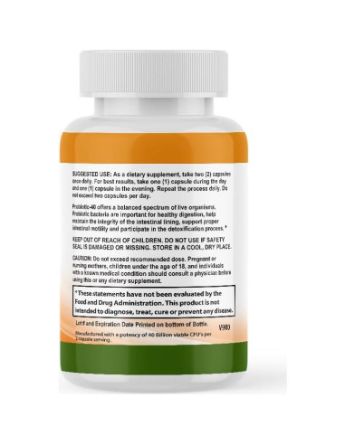 Té Digestivo y Probiotico Calming Blends 60 Cápsulas