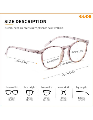 Gafas de Luz Azul IBOANN Iconic para Mujer - Protección UV400