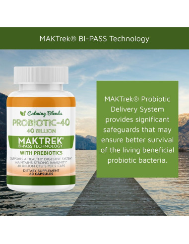 Té Digestivo y Probiotico Calming Blends 60 Cápsulas