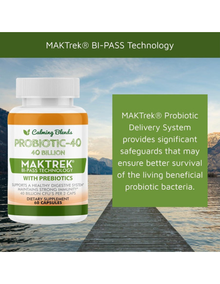 Té Digestivo y Probiotico Calming Blends 60 Cápsulas