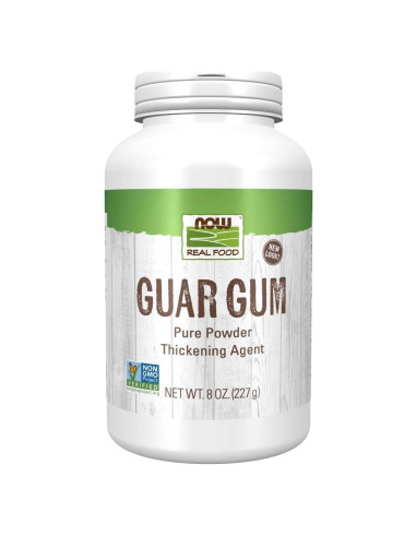 Polvo de Goma Guar NOW Foods 226.8g Espesante Natural Sin Gluten