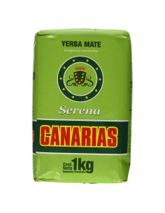 Yerba Mate Canarias Serena 1 kg - Sin Palo, Sabor Intenso
