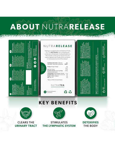 Té Herbal Nutra Tea de Riñón y Estómago - 20 Bolsitas