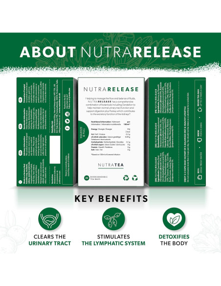 Té Herbal Nutra Tea de Riñón y Estómago - 20 Bolsitas