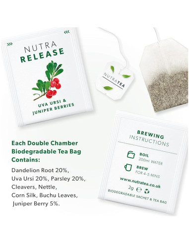 Té Herbal Nutra Tea de Riñón y Estómago - 20 Bolsitas