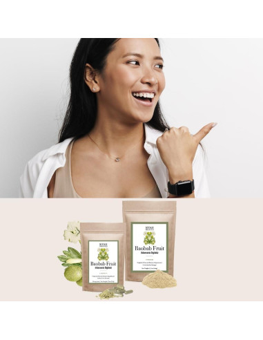 Cápsulas de Fruta de Baobab Siyah Organics 60 Unidades