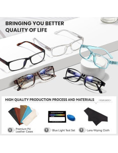 Gafas de Lectura Gaoye 5 Pack Anti Luz Azul 3.5x 2