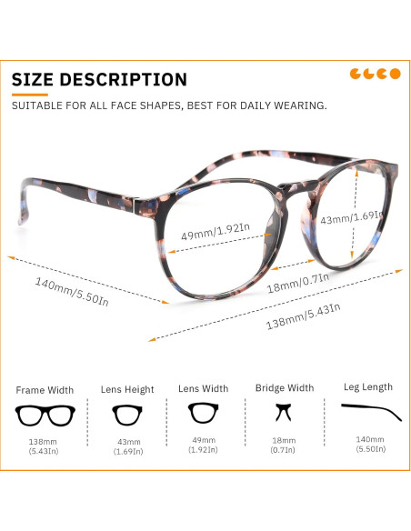 Gafas de Luz Azul IBOANN Iconic Mujer - Protección UV400 Gafas de Luz Azul IBOANN Iconic Mujer - Protección UV400