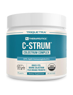 C-Strum Polvo de Calostro Bovino Orgánico 60% IgG 90g