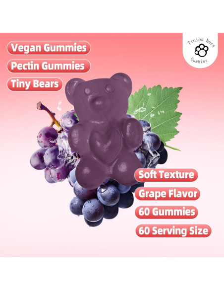 Gominolas PQQ 40mg y CoQ10 100mg Tinies bers 60 Unidades