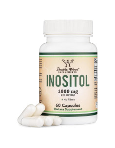 Cápsulas de Inositol 1000mg Double Wood - Salud Mujeres 60 Unidades