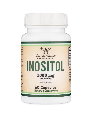Cápsulas de Inositol 1000mg Double Wood - Salud Mujeres 60 Unidades