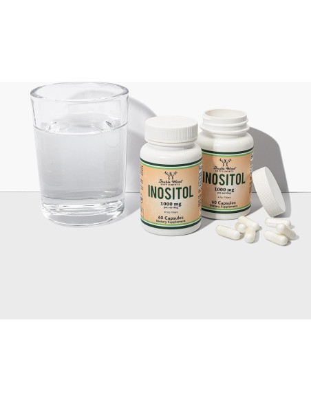 Cápsulas de Inositol 1000mg Double Wood - Salud Mujeres 60 Unidades