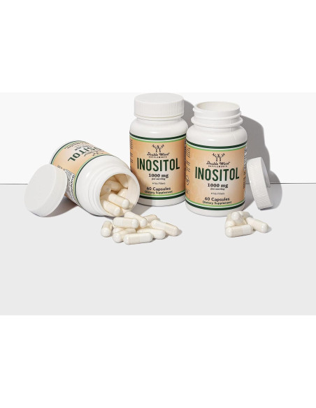 Cápsulas de Inositol 1000mg Double Wood - Salud Mujeres 60 Unidades