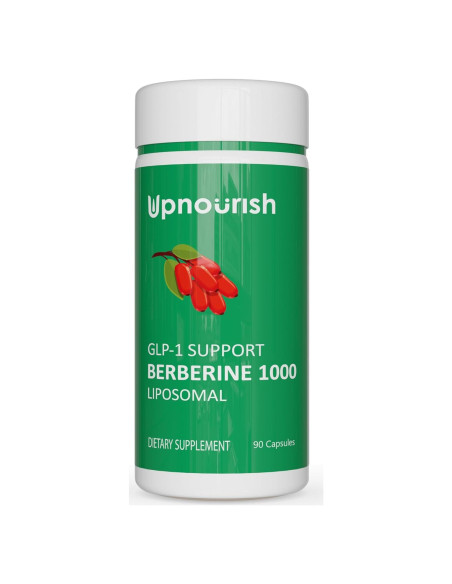 Suplemento Liposomal de Berberina UpNourish 1000mg - 90 Cápsulas Veganas