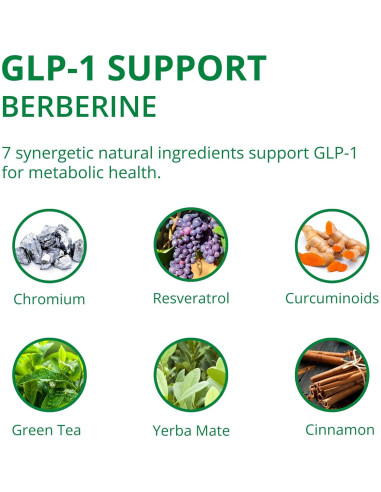 Suplemento Liposomal de Berberina UpNourish 1000mg - 90 Cápsulas Veganas