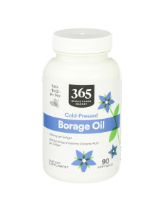 Aceite de Borraja 365 Whole Foods 90 Cápsulas Omega-6 GLA