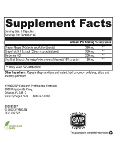 Suplemento de Berberina XYMOGEN 120 Cápsulas - Salud Digestiva 2