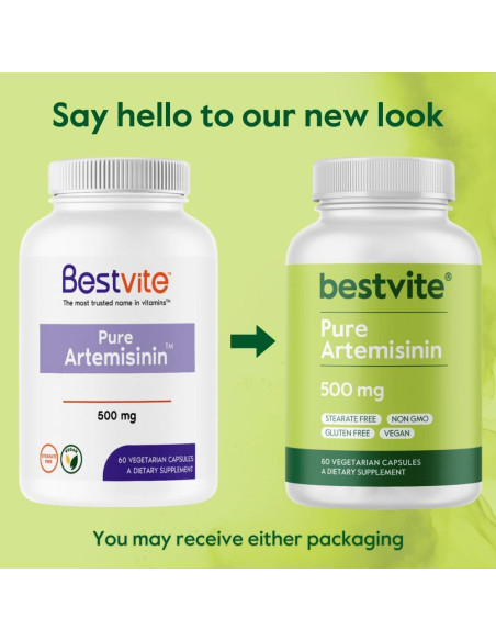 Artemisinina 500mg Bestvite - 60 Cápsulas Vegetarianas Veganas