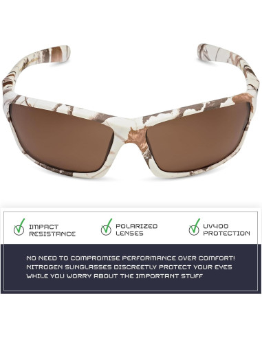 Gafas de sol deportivas Nitrogen polarizadas UV400 unisex