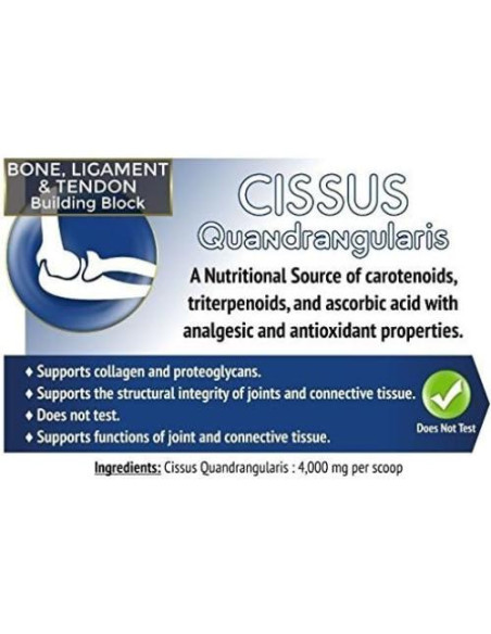 Extracto de Cissus Quadrangularis 2.5% - 0.45 kg - Animal Element