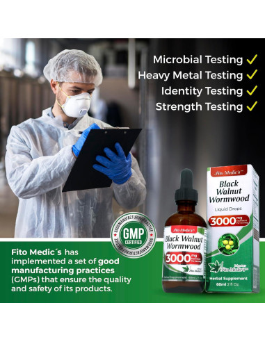 Gotas de Ajenjo de Nogal Negro FITO MEDIC'S 60 ml 3000 mg