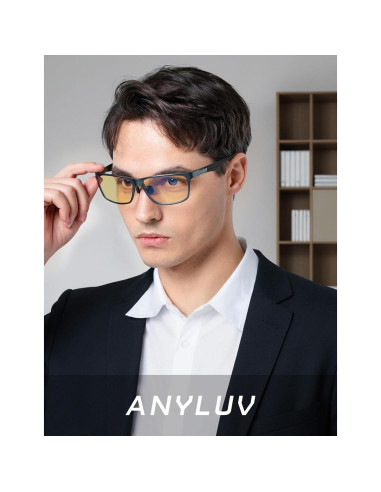 Gafas de Luz Azul ANYLUV para Hombres - Protección Ocular