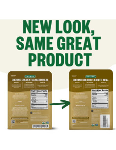 Harina de Semilla de Linaza Dorada Orgánica FGO 453g 2