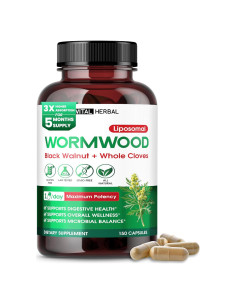 Cápsulas Digestivas Vital Herbal Ajenjo 150 Unidades - Salud Digestiva