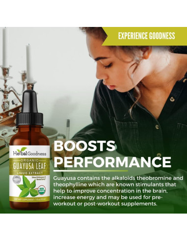 Extracto de Hoja de Guayusa Herbal Papaya 30ml - Energía Natural