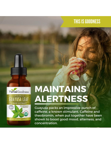 Extracto de Hoja de Guayusa Herbal Papaya 30ml - Energía Natural