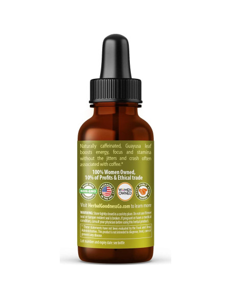 Extracto de Hoja de Guayusa Herbal Papaya 30ml - Energía Natural