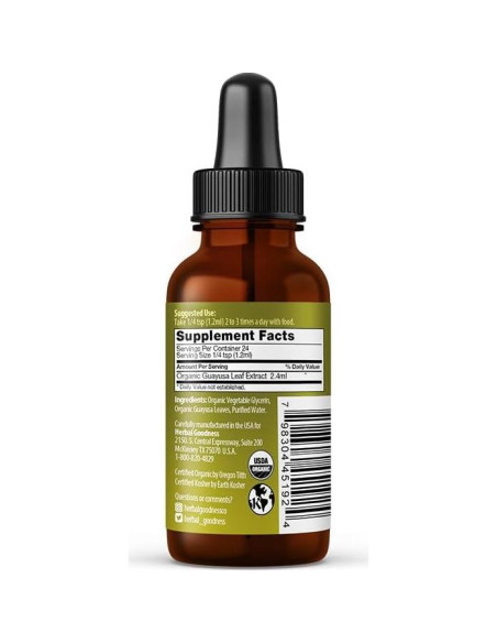 Extracto de Hoja de Guayusa Herbal Papaya 30ml - Energía Natural