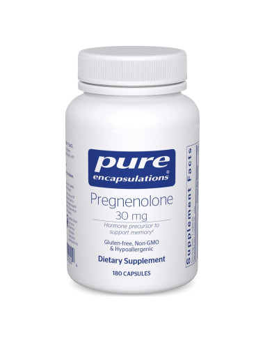 Suplemento Hormonal Pregnenolona 30 mg Pure Encapsulations - 180 Cápsulas Veganas