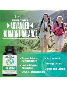 Suplemento Zhou DIM Activo 250mg - Equilibrio Hormonal 60 Cápsulas Veganas 2