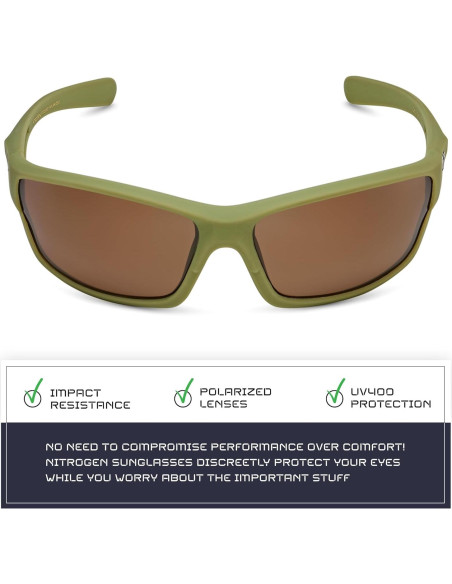 Gafas de sol deportivas Nitrogen polarizadas UV400 unisex Gafas de sol deportivas Nitrogen polarizadas UV400 unisex