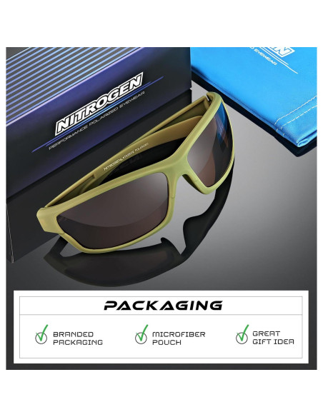Gafas de sol deportivas Nitrogen polarizadas UV400 unisex Gafas de sol deportivas Nitrogen polarizadas UV400 unisex