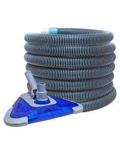 Manguera de Vacío para Piscina POOLWHALE 7.32m con Cabezal Triangular