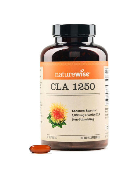 NatureWise CLA 1250 - Suplemento de Ácido Linoleico 90 Gelatinas