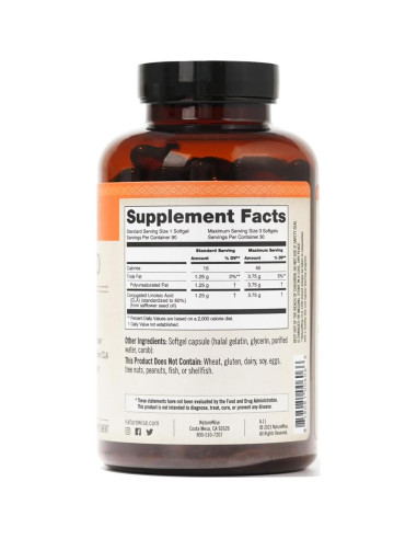 NatureWise CLA 1250 - Suplemento de Ácido Linoleico 90 Gelatinas