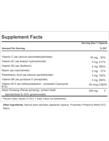 Ginseng 200mg Andrew Lessman - 60 Cápsulas Suaves - Adaptógeno